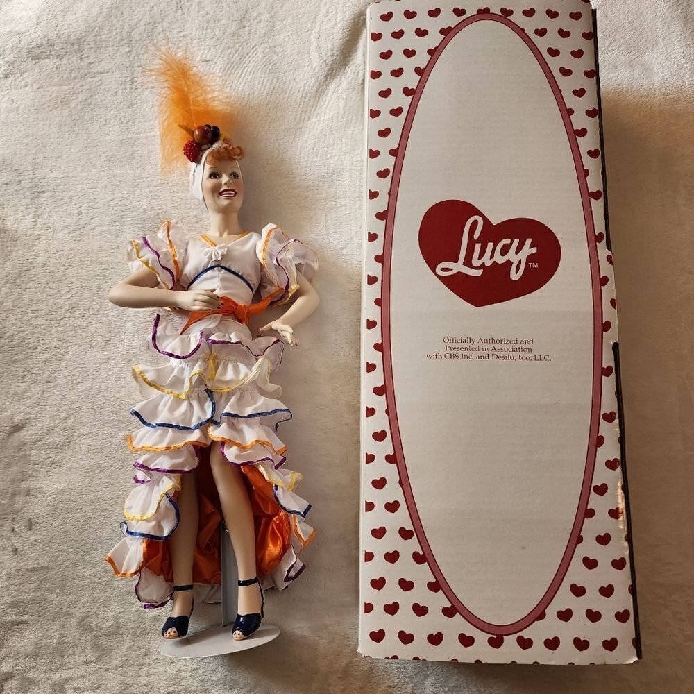 The Hamilton Collection Vintage I Love Lucy Porcelean Doll 20"
